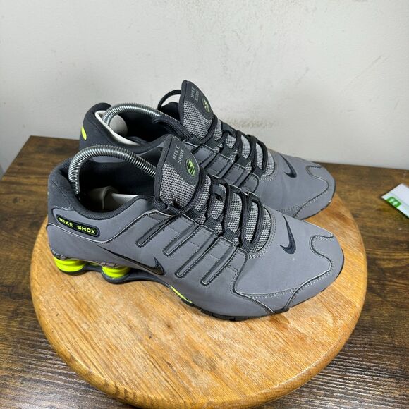 Nike Shox NZ EU Grey Volt 2013 Shoe Sneakers Men's Size 9 501524-015